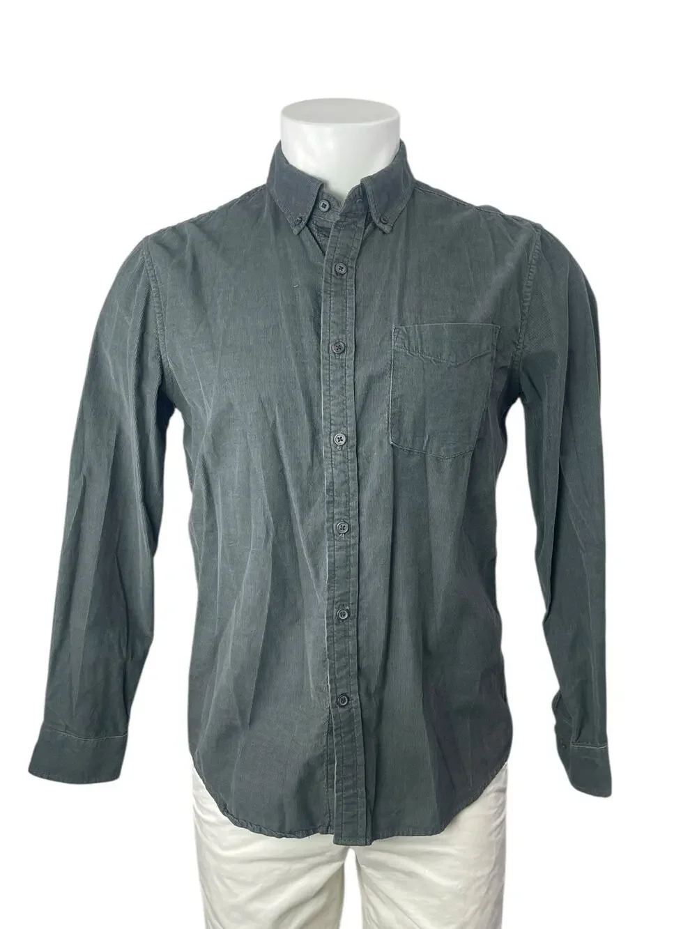 Banana Republic Men's Black Long Sleeve Slim Fit Button Down Shirt Top Size M